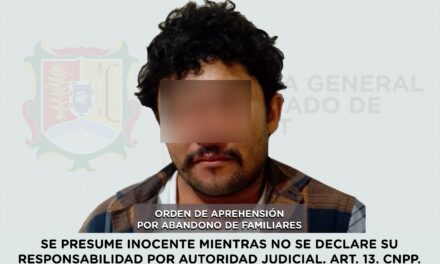APREHENDIDO EN TUXPAN POR ABANDONO DE FAMILIARES