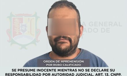 DETENIDO PRESUNTO RESPONSABLE DE ROBO CALIFICADO