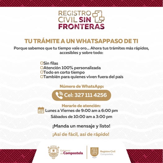 ¡Tu trámite ahora es tan sencillo como enviar un mensaje!
