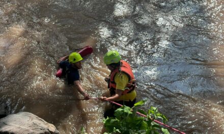 Rescata Protección Civil de Tepic a hombre atrapado en el río Mololoa