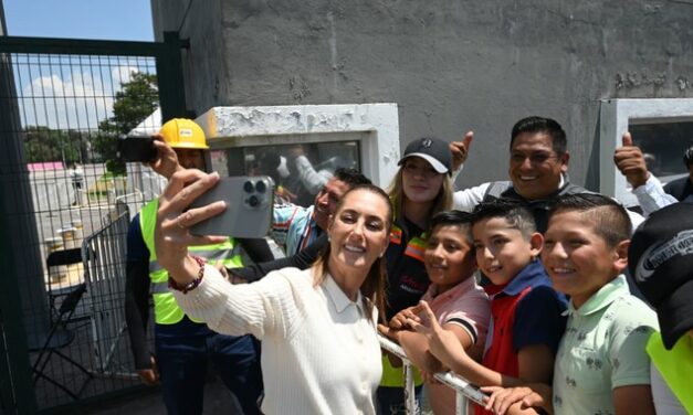 En Edomex, Presidenta Claudia Sheinbaum da banderazo de salida a nuevos trenes de repavimentación
