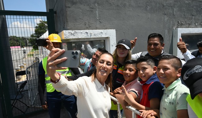 En Edomex, Presidenta Claudia Sheinbaum da banderazo de salida a nuevos trenes de repavimentación