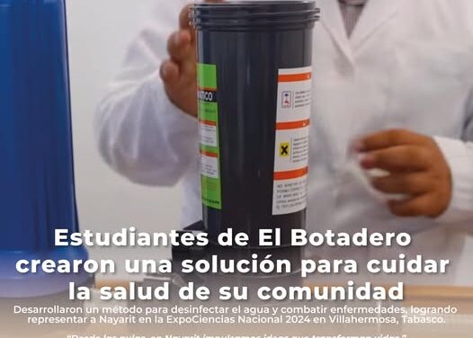 Estudiantes de El Botadero desarrollaron un método para desinfectar el agua y combatir enfermedades en su comunidad