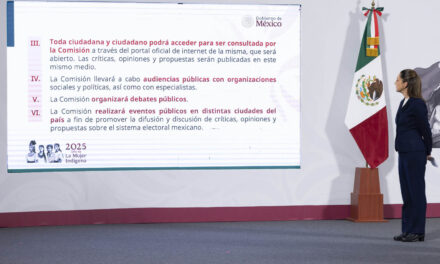 Habrá debate amplio para construir reforma electoral: presidenta Sheinbaum