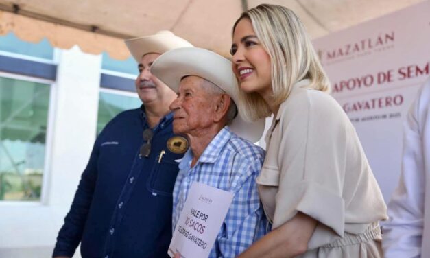 Entrega Estrella Palacios 20 toneladas de sorgo gavatero a productores agropecuarios de Mazatlán