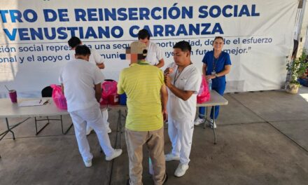 Realiza SSPC jornada de vacunación en el CERESO «Venustiano Carranza»