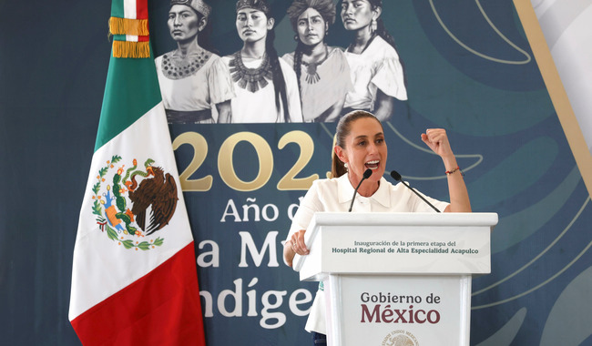 En septiembre inician Farmacias del Bienestar: Presidenta en inauguración de 1era etapa del Hospital de Alta Especialidad de Acapulco
