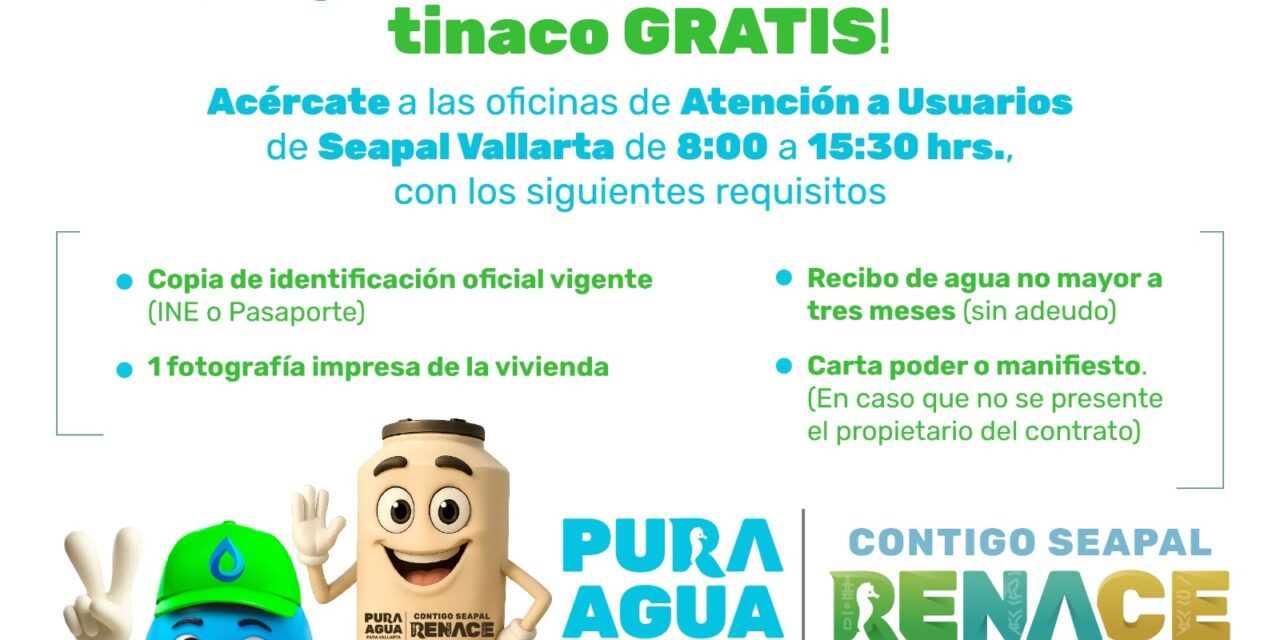 SEAPAL lanza programa gratuito de Tinacos