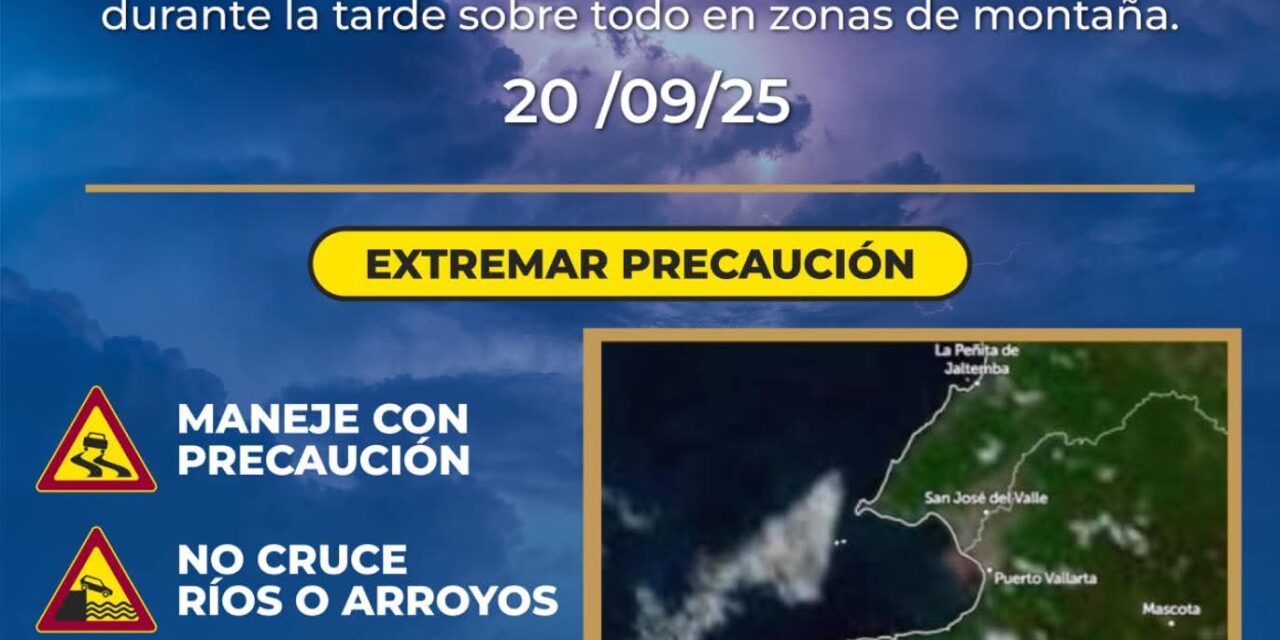 PRONÓSTICO DE LLUVIAS EN BAHÍA DE BANDERAS