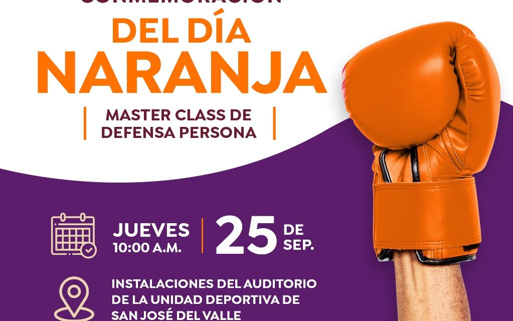 MASTER CLASS DE DEFENSA PERSONAL EN EL DÍA NARANJA