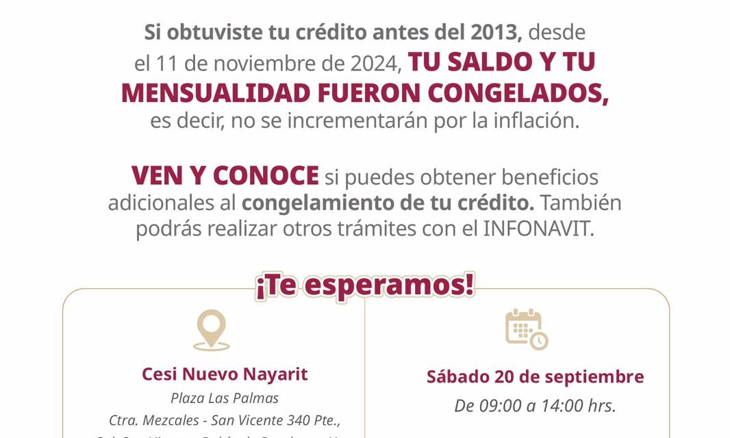 INFONAVIT ANUNCIA JORNADA SABATINA EN BAHÍA DE BANDERAS