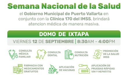 SERVICIOS MÉDICOS GRATUITOS LLEGAN A IXTAPA POR LA SEMANA NACIONAL DE LA SALUD