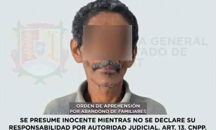 📢 #Boletín | CUMPLIMENTA FGEN ORDEN DE APREHENSIÓN POR ABANDONO DE FAMILIARES