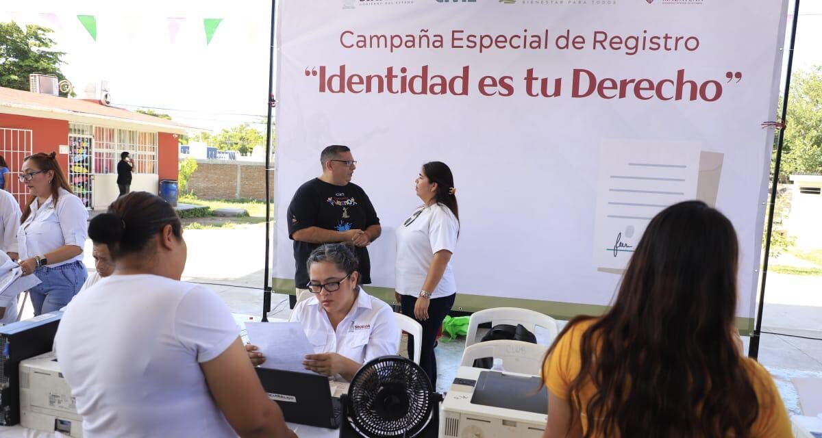 IDENTIDAD ES TU DERECHO: DIF MAZATLÁN Y REGISTRO CIVIL BRINDAN SERVICIOS GRATUITOS