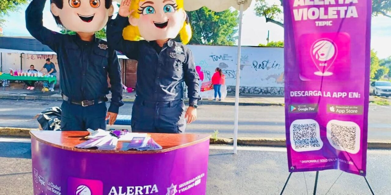 SEGURIDAD PÚBLICA PROMUEVE APP ALERTA VIOLETA EN CARRERA “CAMINATA POR LA VIDA”