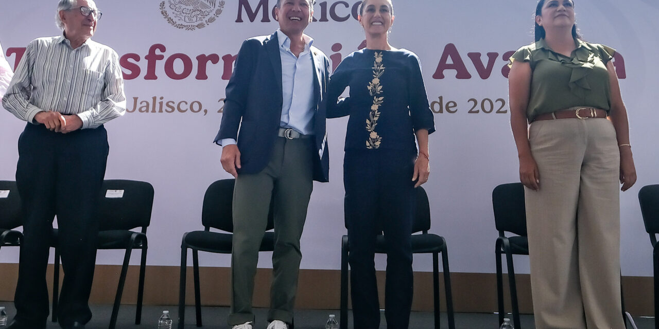 LEMUS NAVARRO ACOMPAÑA A CLAUDIA SHEINBAUM EN INFORME EN JALISCO
