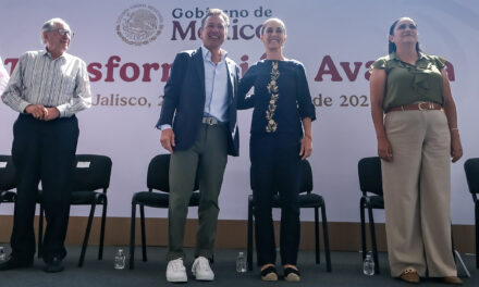 LEMUS NAVARRO ACOMPAÑA A CLAUDIA SHEINBAUM EN INFORME EN JALISCO