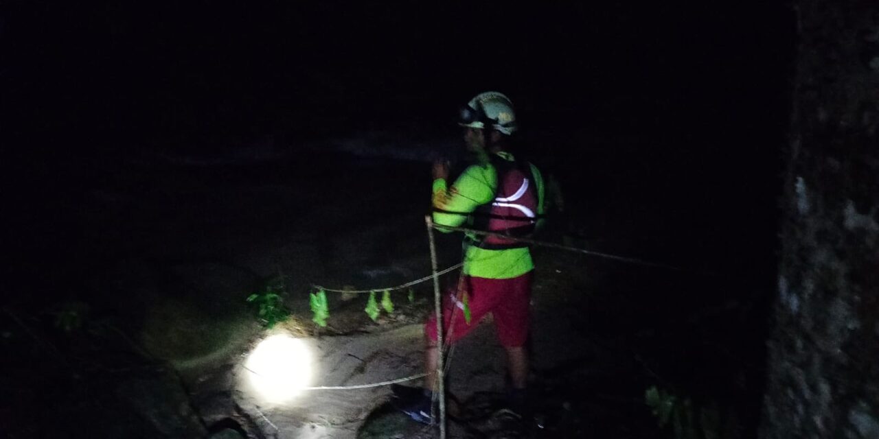 RESCATE EXITOSO EN CASCADA EL NOGALITO