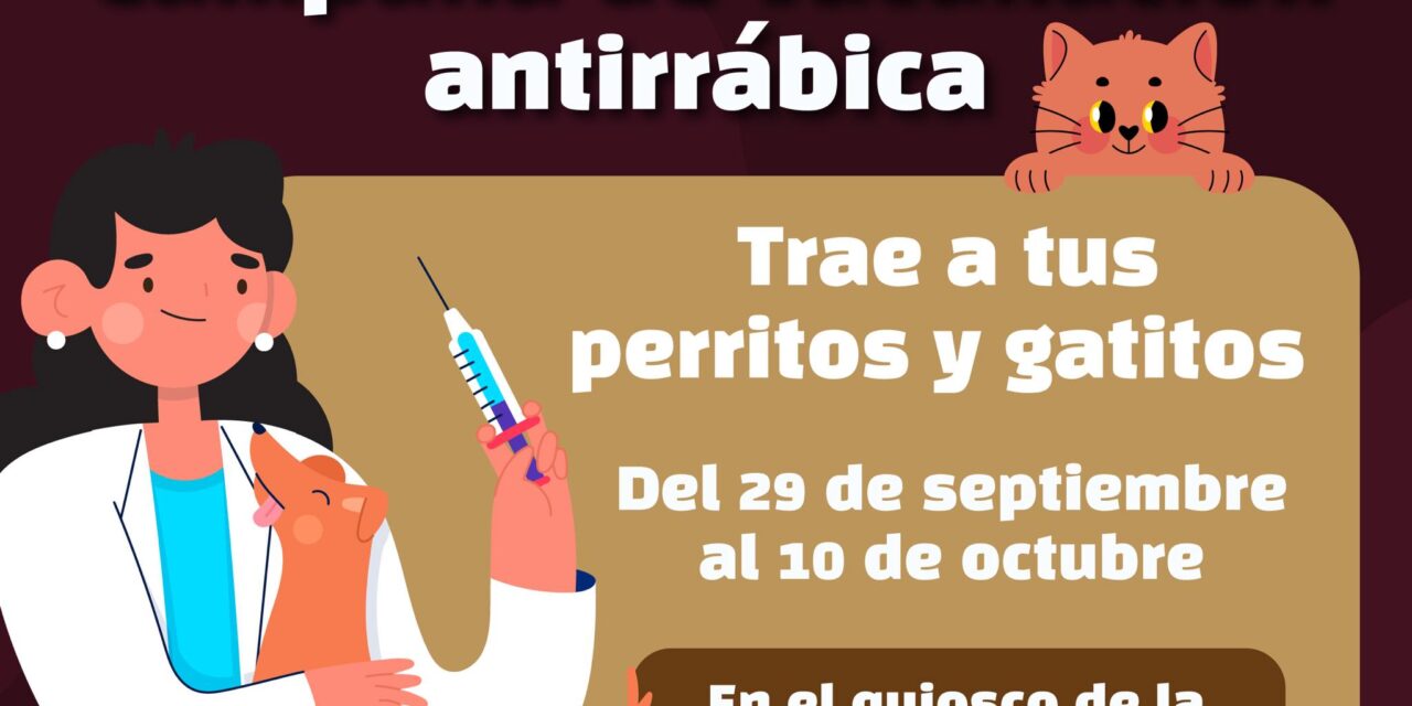 VACUNACIÓN DE MASCOTAS EN PLAZA BENITO JUÁREZ