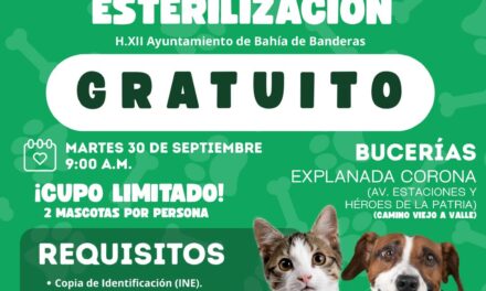 CAMPAÑA DE ESTERILIZACIÓN GRATUITA EN BUCERÍAS