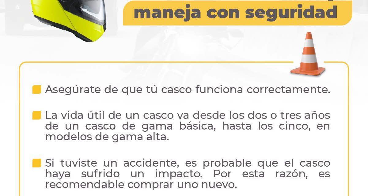 ¡FRENTA LOS ACCIDENTES, USA TU CASCO!