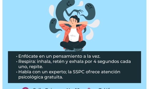 La #SSPCNay te brinda información importante para cuidar de tu salud mental.