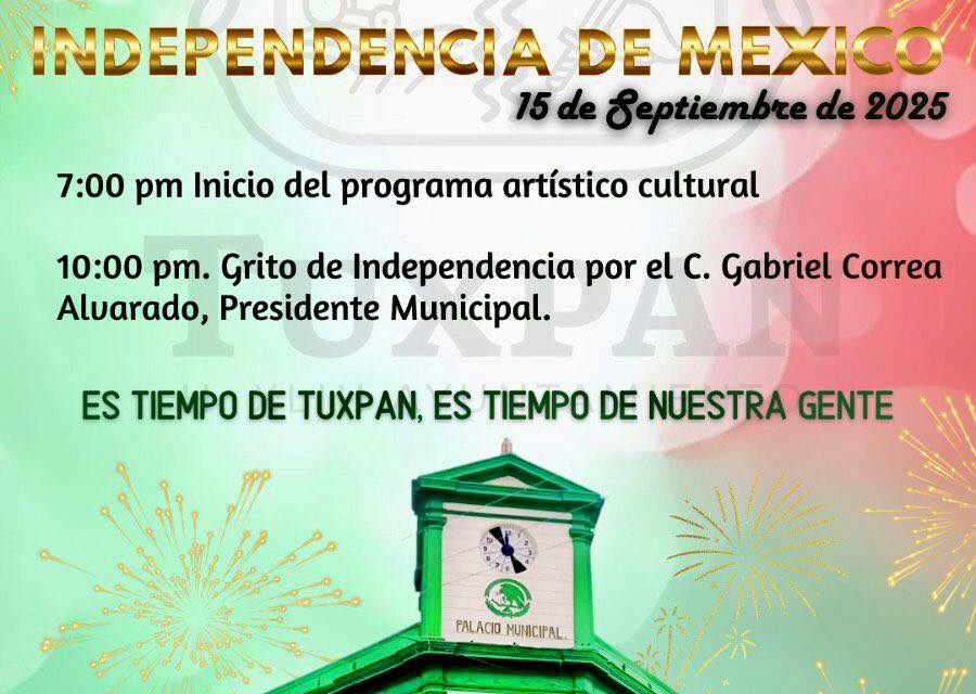 ¡El Gobierno de Tuxpan te invita!