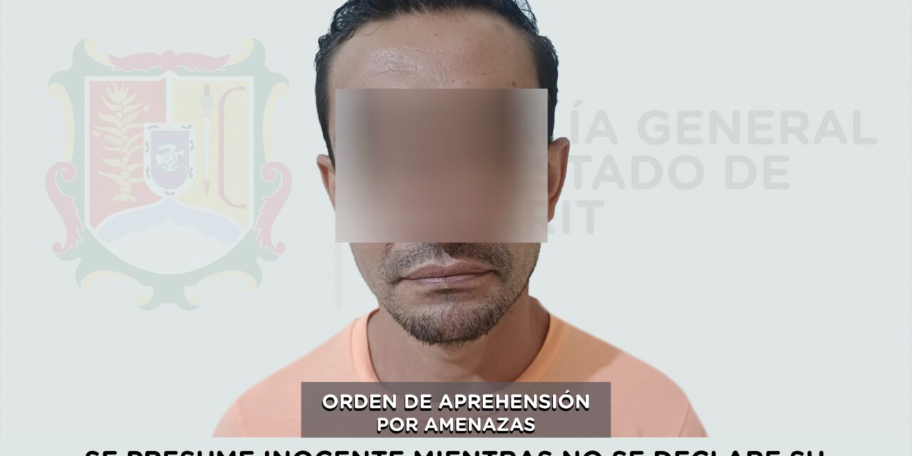 📢 #Boletín | DETENIDO EN TUXPAN POR EL DELITO DE AMENAZAS