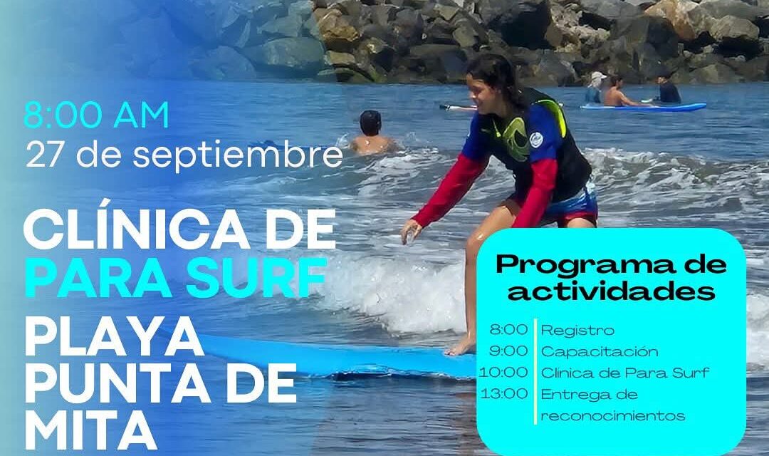 DIF Bahía de banderas te invita a la Clínica de Para Surf en la Playa de Punta de Mita