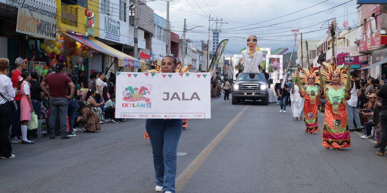 Jala se une al Rompimiento de las Fiestas Patrias en Ixtlán 2025