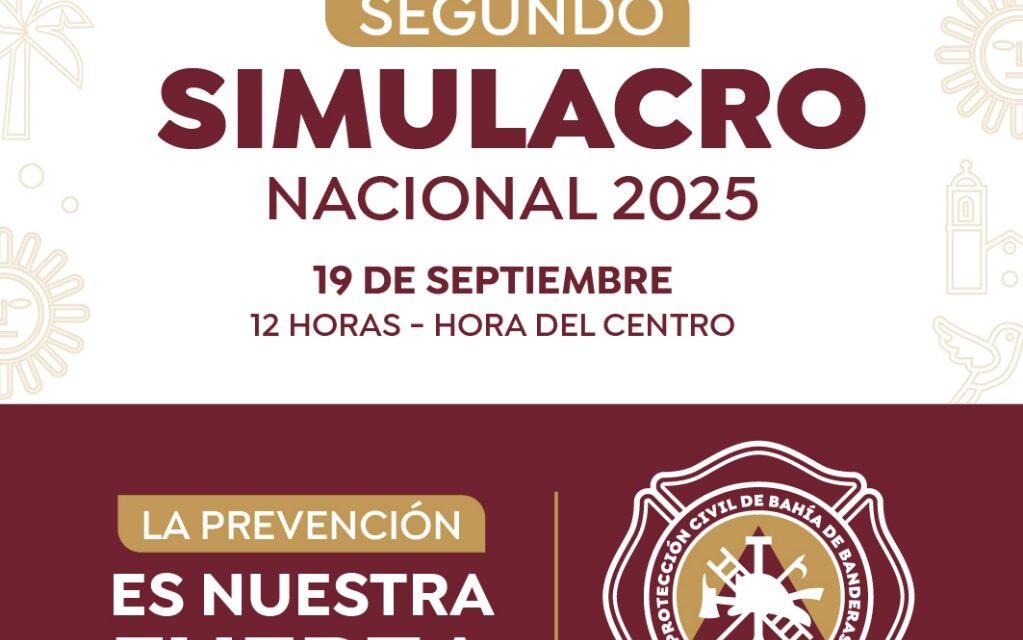 Bahía de Banderas listo para el Simulacro Nacional 2025
