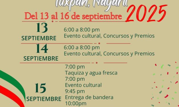 ¡Vive las Fiestas Patrias en Tuxpan, Nayarit!