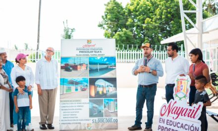 Gobernador Miguel Ángel Navarro Quintero supervisa obras educativas en Tuxpan