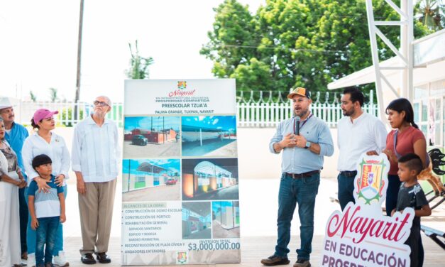 Gobernador Miguel Ángel Navarro Quintero supervisa obras educativas en Tuxpan