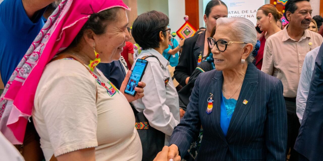 Beatriz Estrada y Miguel Ángel Navarro conmemoran el Día Estatal de la Mujer Indígena