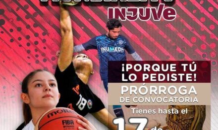 Se abre prórroga de inscripción para el Mundialito INJUVE «COPA Rey Nayar”