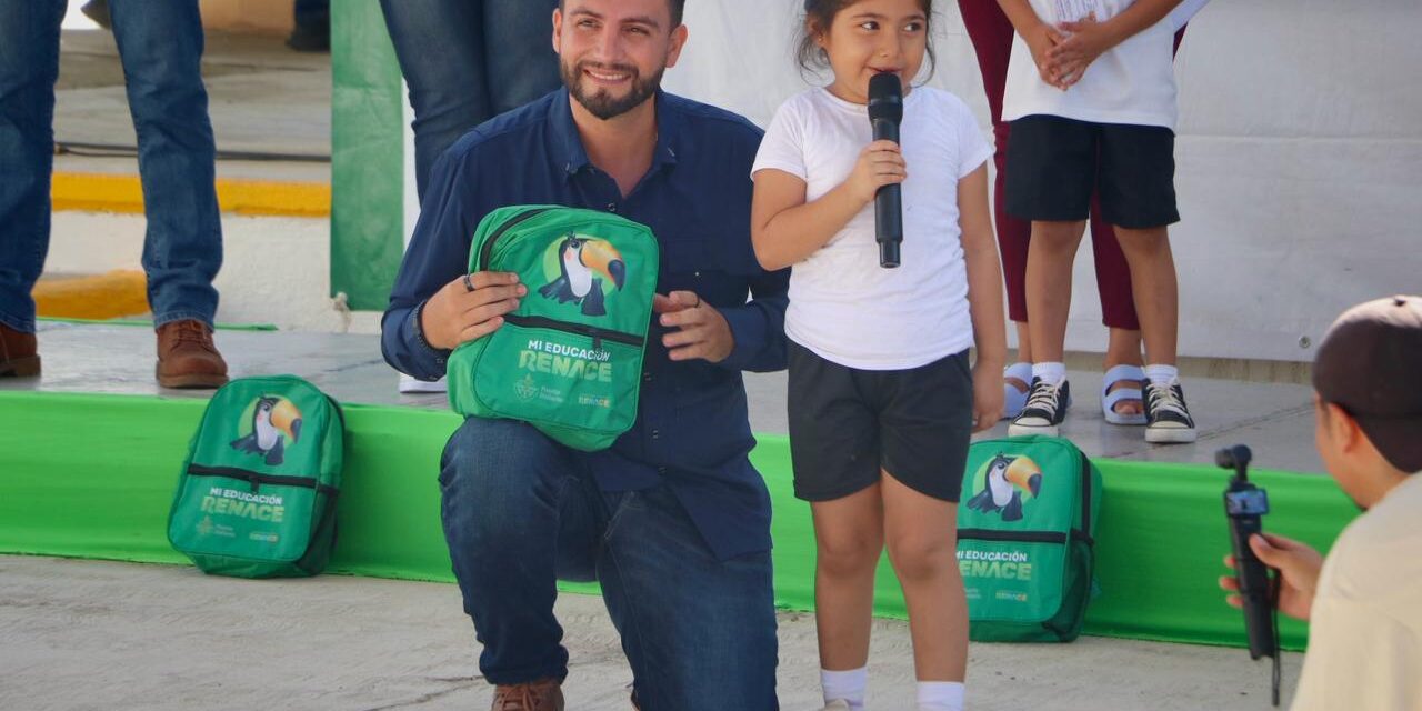 Más de 33 mil alumnos serán beneficiados con el programa “Mi Educación Renace”• Para nuestro gobierno, el futuro de la niñez es nuestra prioridad: Luis Munguía
