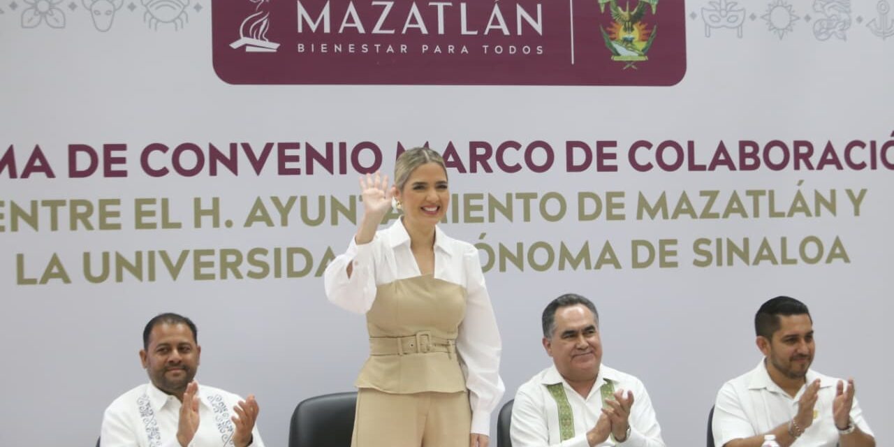 Firma de convenio entre Ayuntamiento de Mazatlán y la UAS fortalecerá la educación, cultura y desarrollo social en el municipio