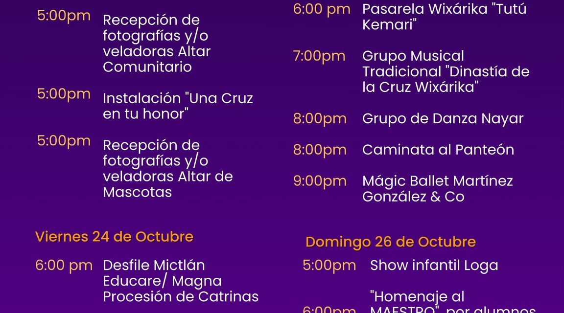 FESTIVAL DE LOS MUERTOS LAS VARAS 2025