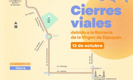 CIERRES VIALES POR LA ROMERÍA 2025 EN GUADALAJARA Y ZAPOPAN