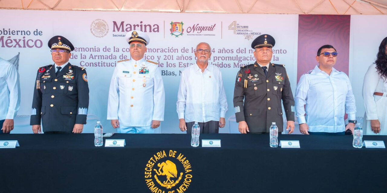 GOBERNADOR NAVARRO QUINTERO CONMEMORA ARMADA Y CONSTITUCIÓN EN NAYARIT