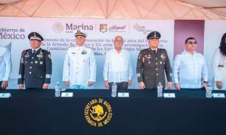 GOBERNADOR NAVARRO QUINTERO CONMEMORA ARMADA Y CONSTITUCIÓN EN NAYARIT