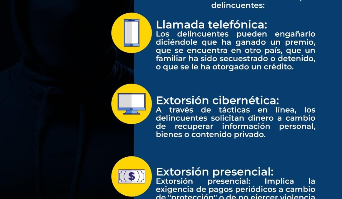 ¡ALERTA ANTE LA EXTORSIÓN!