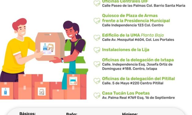 HABILITAN CENTROS DE ACOPIO PARA APOYAR A FAMILIAS AFECTADAS