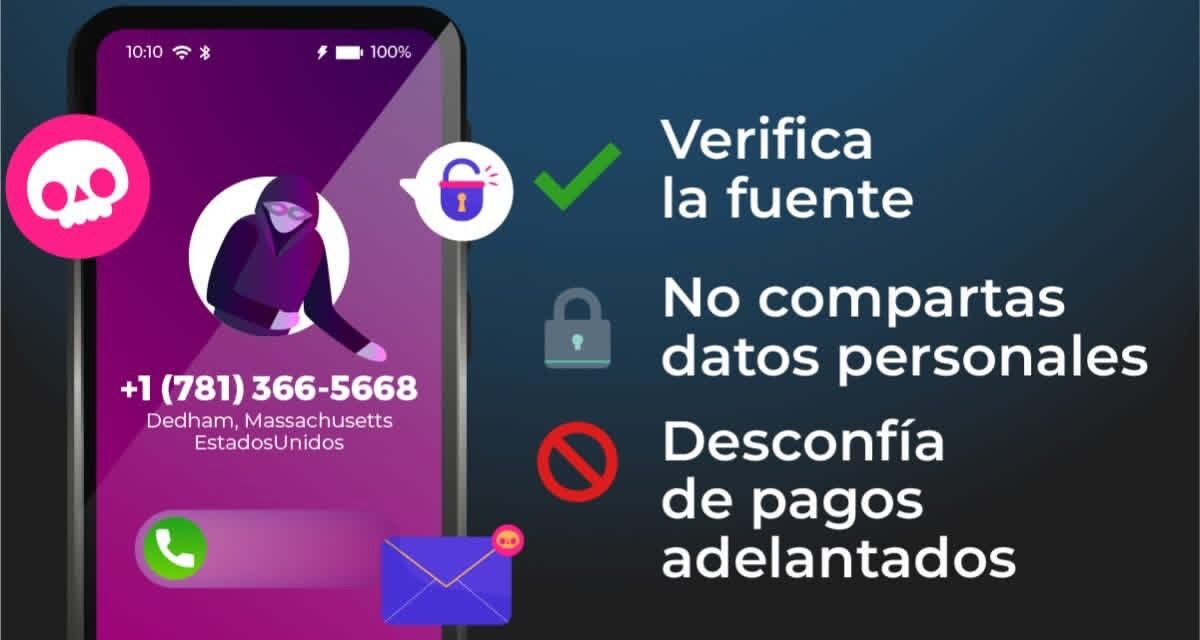 ¡CUIDADO CON LLAMADAS DE EXTORSIÓN INTERNACIONALES!