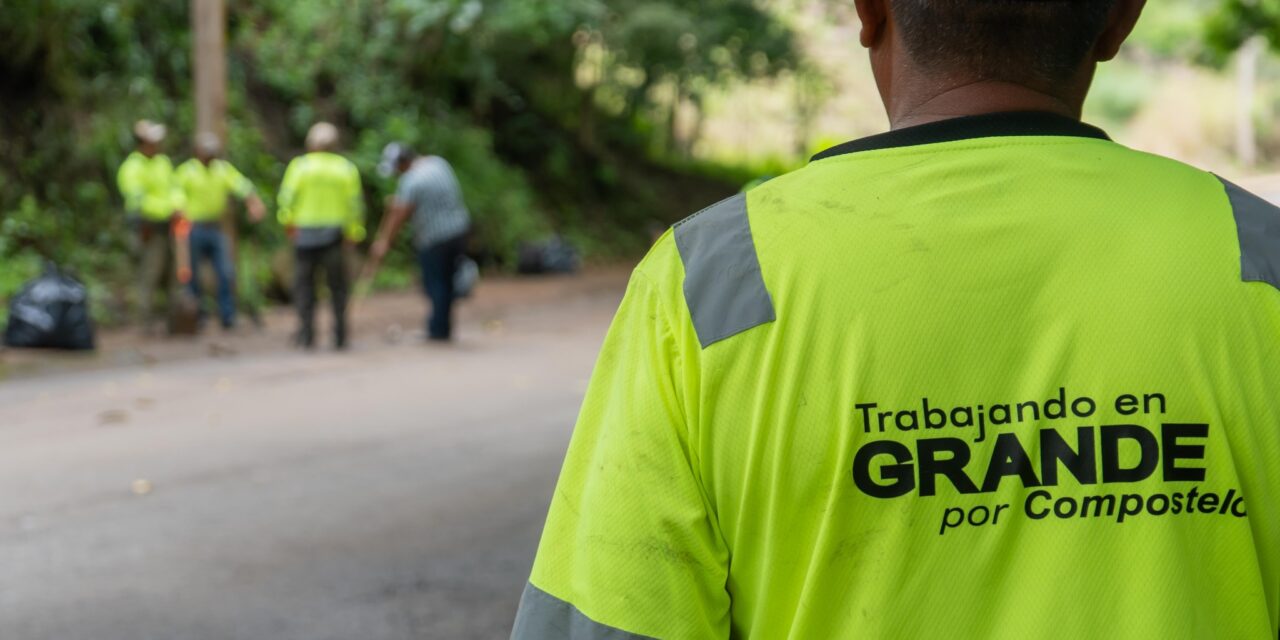 MEJORAN LA IMAGEN URBANA DE COMPOSTELA CON TRABAJO CONSTANTE DE SERVICIOS PÚBLICOS