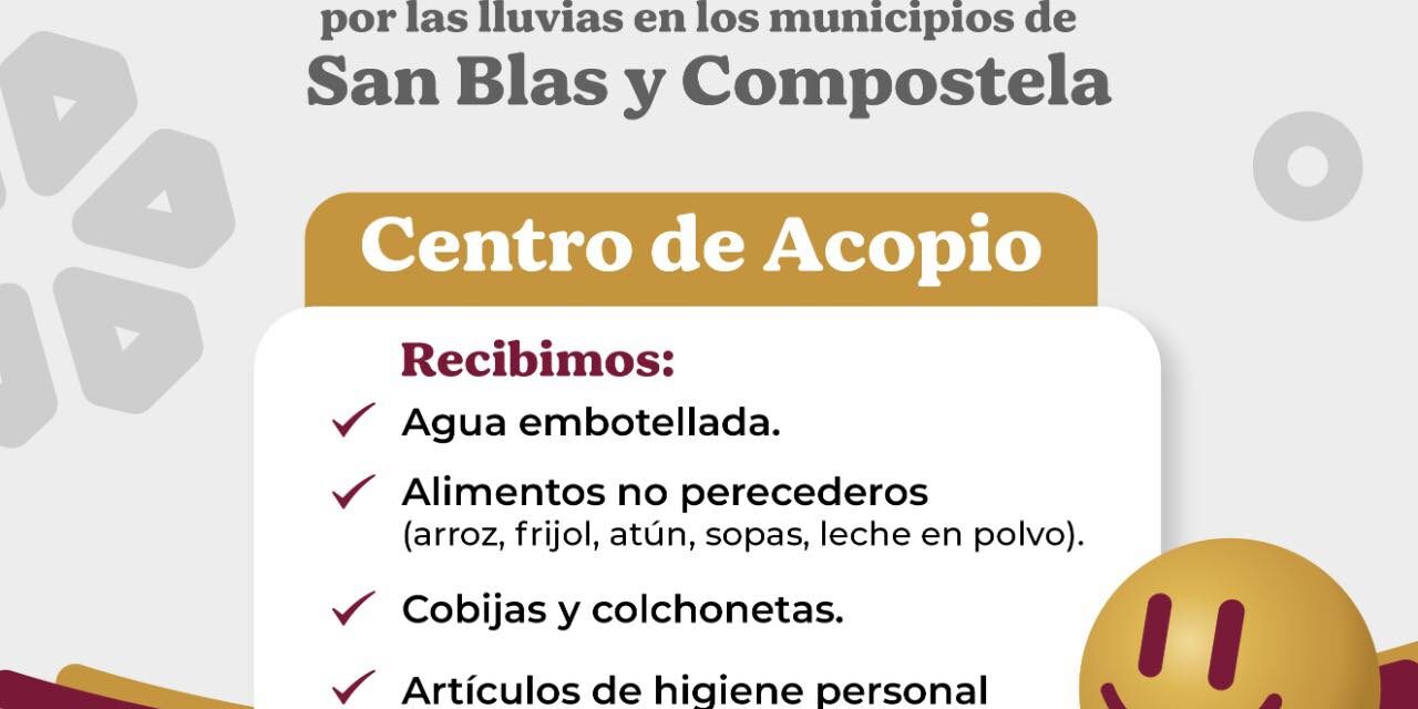 ¡TEPIC SE UNE PARA APOYAR A LAS FAMILIAS AFECTADAS!