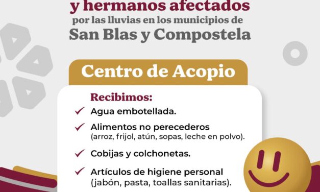 ¡TEPIC SE UNE PARA APOYAR A LAS FAMILIAS AFECTADAS!