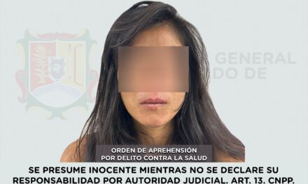DETENIDA COMO PROBABLE RESPONSABLE DE POSESIÓN DE PSICOTRÓPICOS