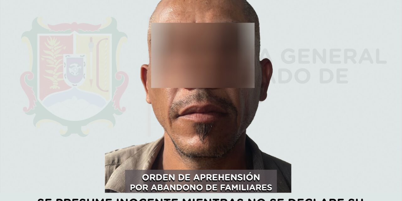 DETENIDO EN SANTIAGO IXCUINTLA POR ABANDONO DE FAMILIARES